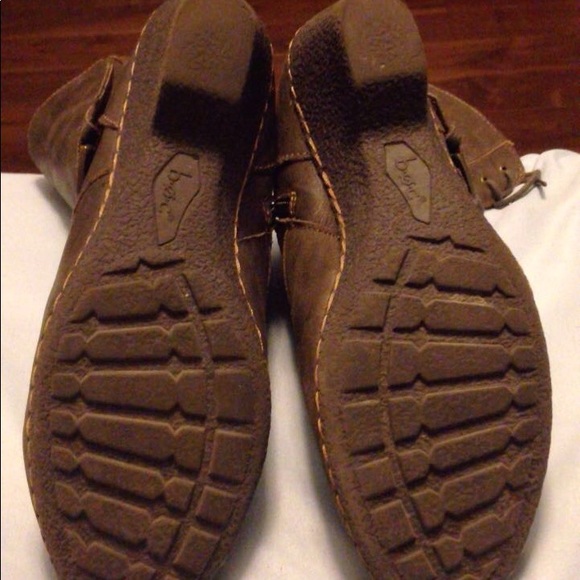 Brown combat real leather boots - Picture 4 of 5